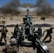 Marines fire artillery during Integrated Training Exercise 4-24