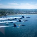 The Navy Flight Demonstration Squadron, the Blue Angels, perform in Traverse City, MI.