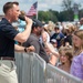 The Navy Flight Demonstration Squadron, the Blue Angels, perform in Traverse City, MI.
