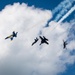 The Navy Flight Demonstration Squadron, the Blue Angels, perform in Traverse City, MI.