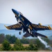 The Navy Flight Demonstration Squadron, the Blue Angels, perform in Johnson City, NY.