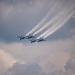 The Navy Flight Demonstration Squadron, the Blue Angels, perform in Johnson City, NY.