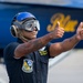 The Navy Flight Demonstration Squadron, the Blue Angels, perform in Johnson City, NY.