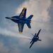 The Navy Flight Demonstration Squadron, the Blue Angels, perform in Johnson City, NY.