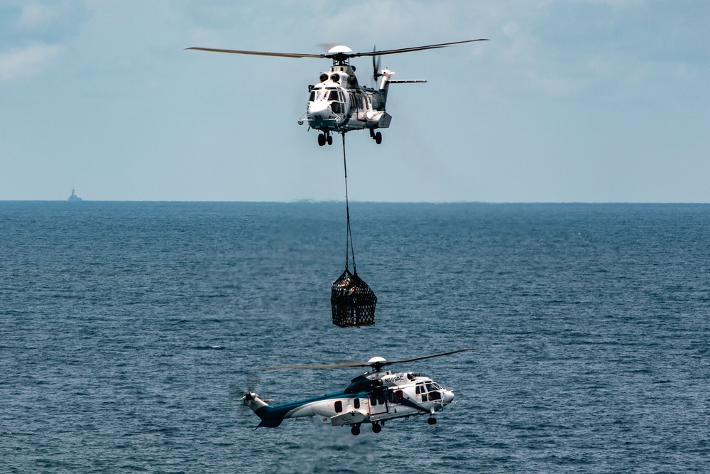 USS Theodore Roosevelt Conducts Replenishment-at-Sea