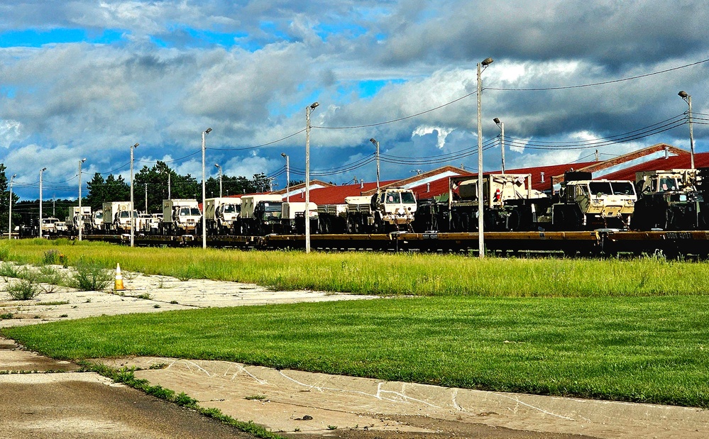 Fort McCoy supports second major rail movement in 2024 with return of Wisconsin National Guard equipment, vehicles