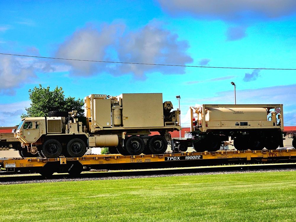 Fort McCoy supports second major rail movement in 2024 with return of Wisconsin National Guard equipment, vehicles