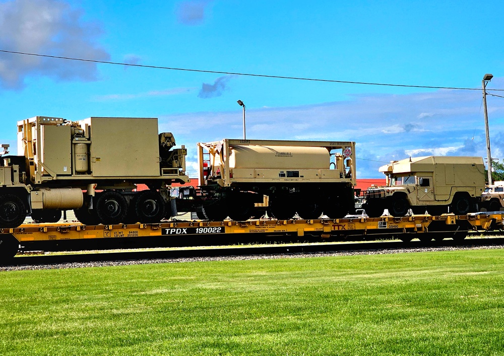 Fort McCoy supports second major rail movement in 2024 with return of Wisconsin National Guard equipment, vehicles
