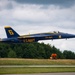 The Navy Flight Demonstration Squadron, the Blue Angels, perform in Johnson City, NY.