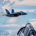 The Navy Flight Demonstration Squadron, the Blue Angels, perform in Johnson City, NY.