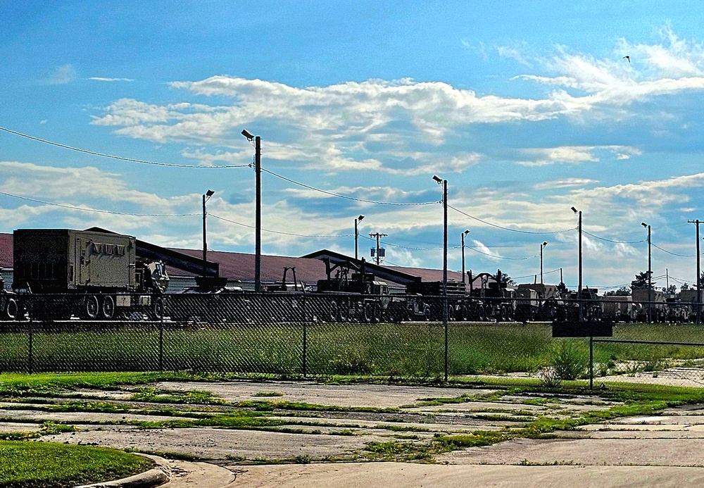 Fort McCoy supports second major rail movement in 2024 with return of Wisconsin National Guard equipment, vehicles