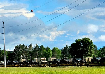 Fort McCoy supports second major rail movement in 2024 with return of Wisconsin National Guard equipment, vehicles