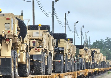 Fort McCoy supports second major rail movement in 2024 with return of Wisconsin National Guard equipment, vehicles
