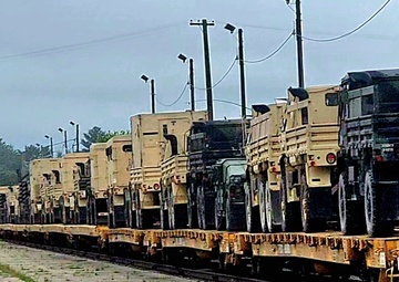 Fort McCoy supports second major rail movement in 2024 with return of Wisconsin National Guard equipment, vehicles