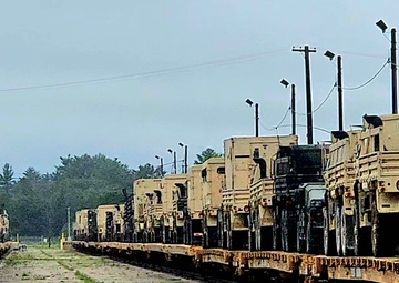 Fort McCoy supports second major rail movement in 2024 with return of Wisconsin National Guard equipment, vehicles