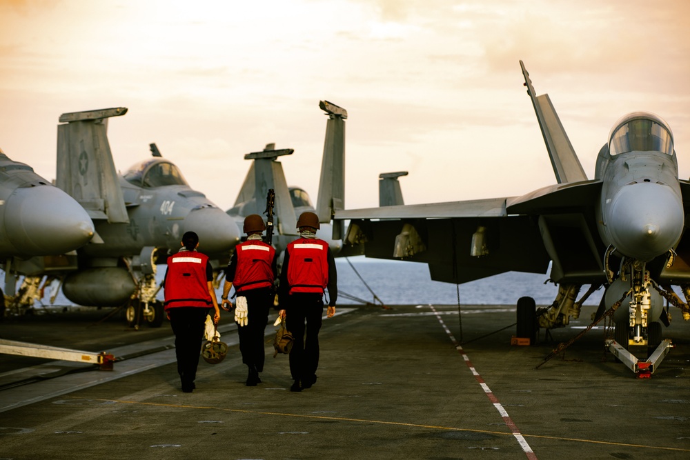 Live-Fire Exercise Aboard Theodore Roosevelt