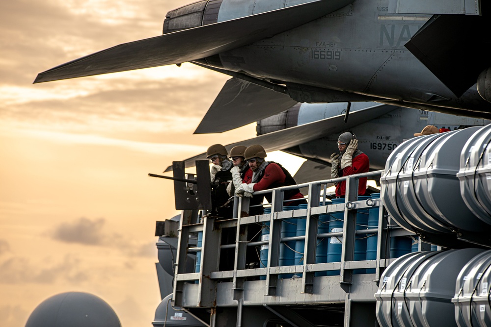 Live-Fire Exercise Aboard Theodore Roosevelt