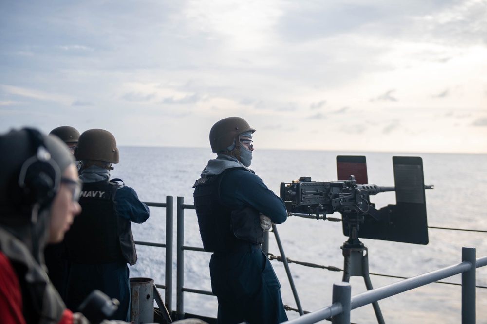 Live-Fire Exercise Aboard Theodore Roosevelt