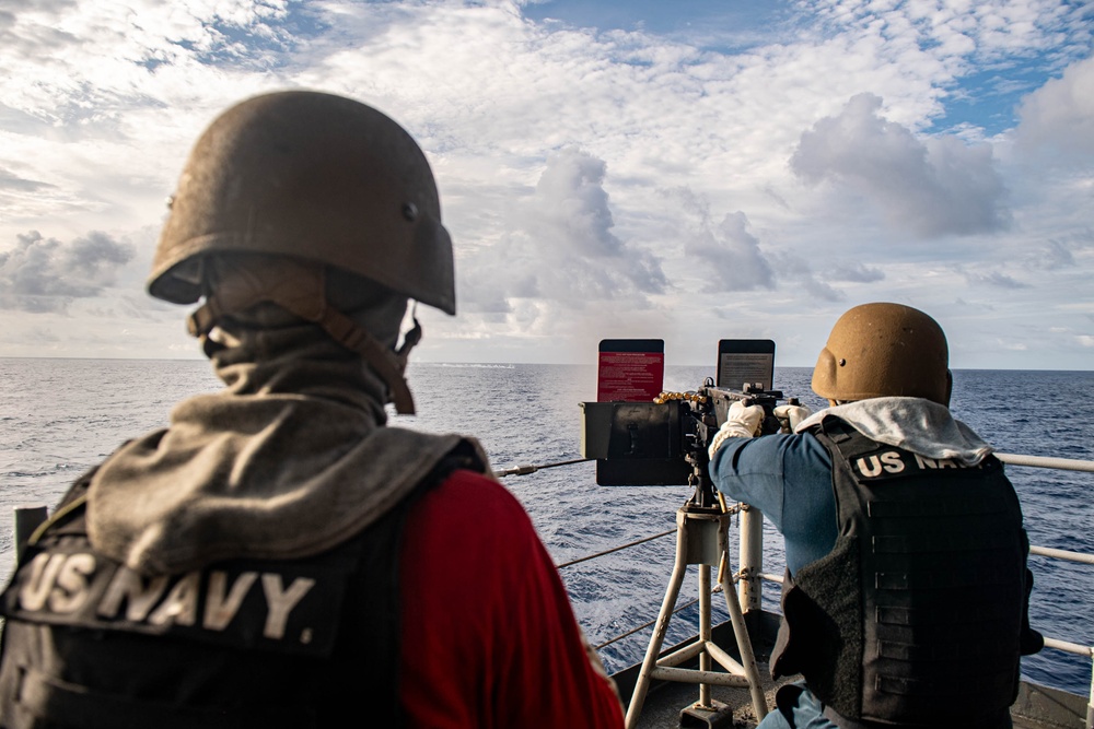 Live-Fire Exercise Aboard Theodore Roosevelt