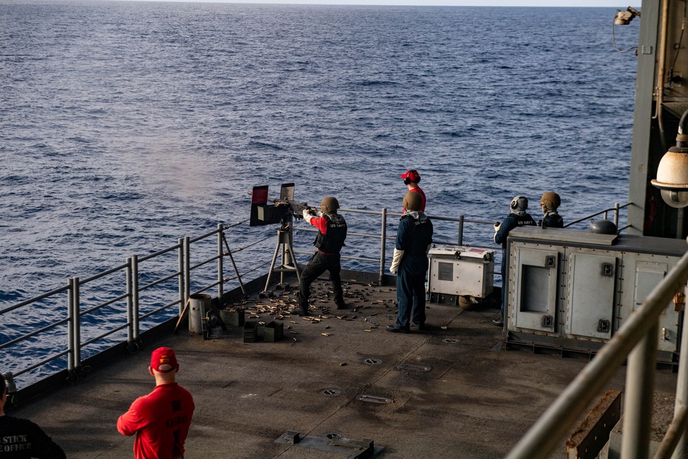 Live-Fire Exercise Aboard Theodore Roosevelt