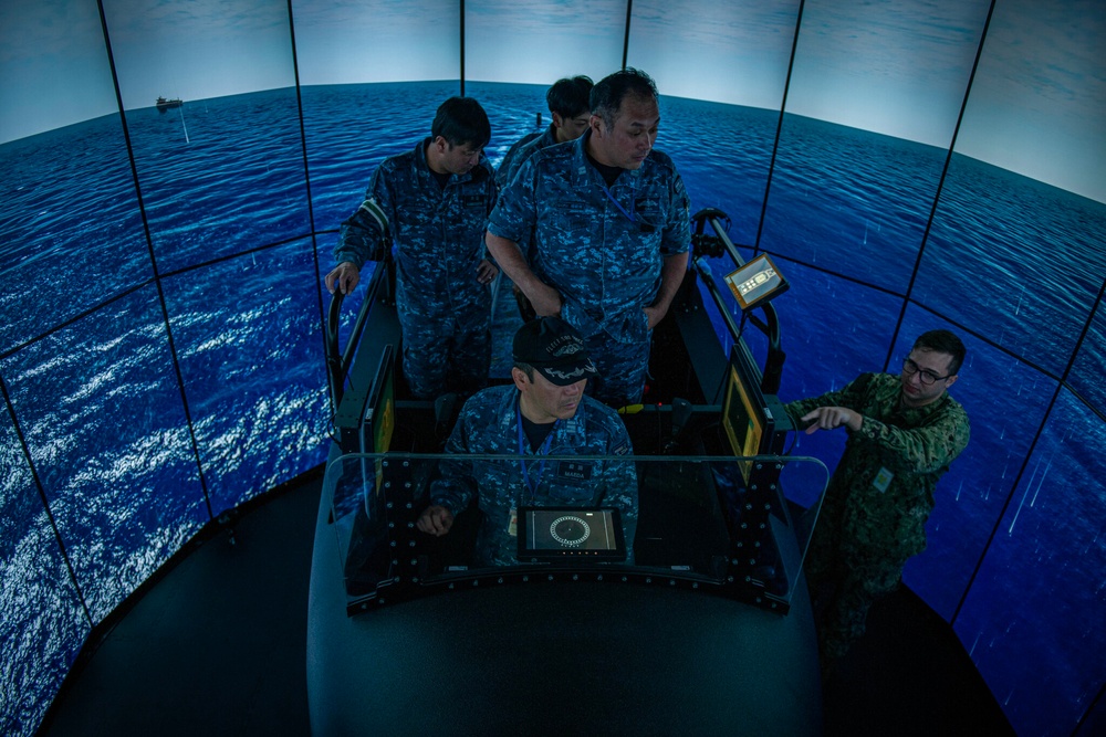 JMSDF train with USS Asheville