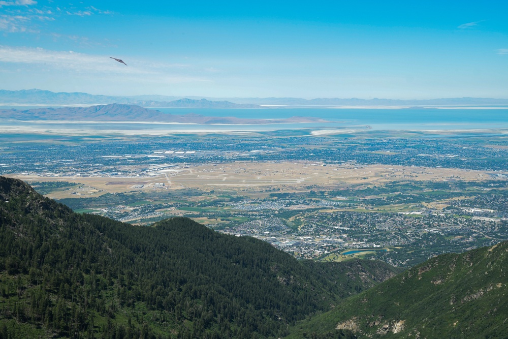 B-2 Spirit Flies Over Hill AFB for 2024 Air Show