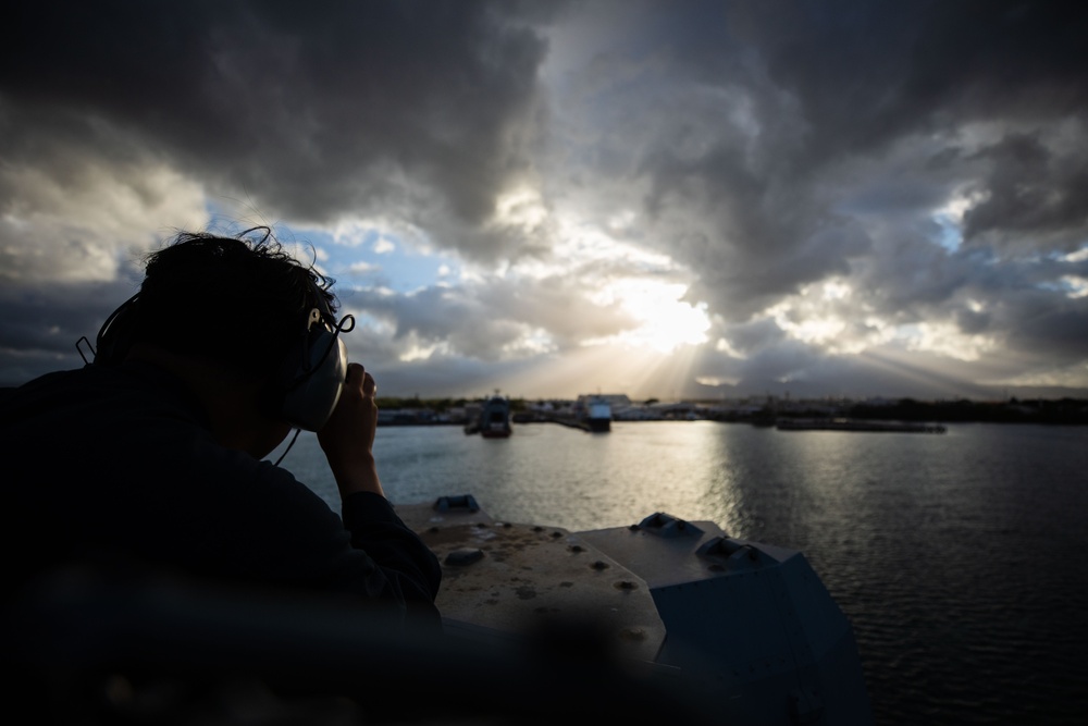 RIMPAC 2024: USS Fitzgerald departs Pearl Harbor, begins Force Integration phase