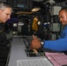 Commander, NATO Maritime Group 2, HMCS Charlottetown CO Visit Wasp