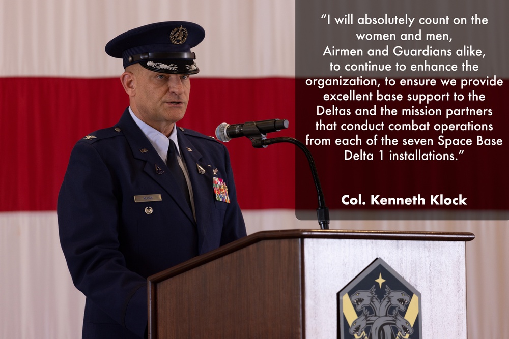 Space Base Delta 1 Change of Command