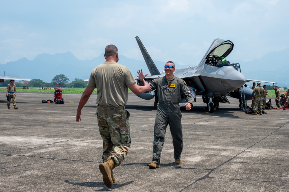 Hawaiian Raptors Make Historical First Landing at Basa Air Base