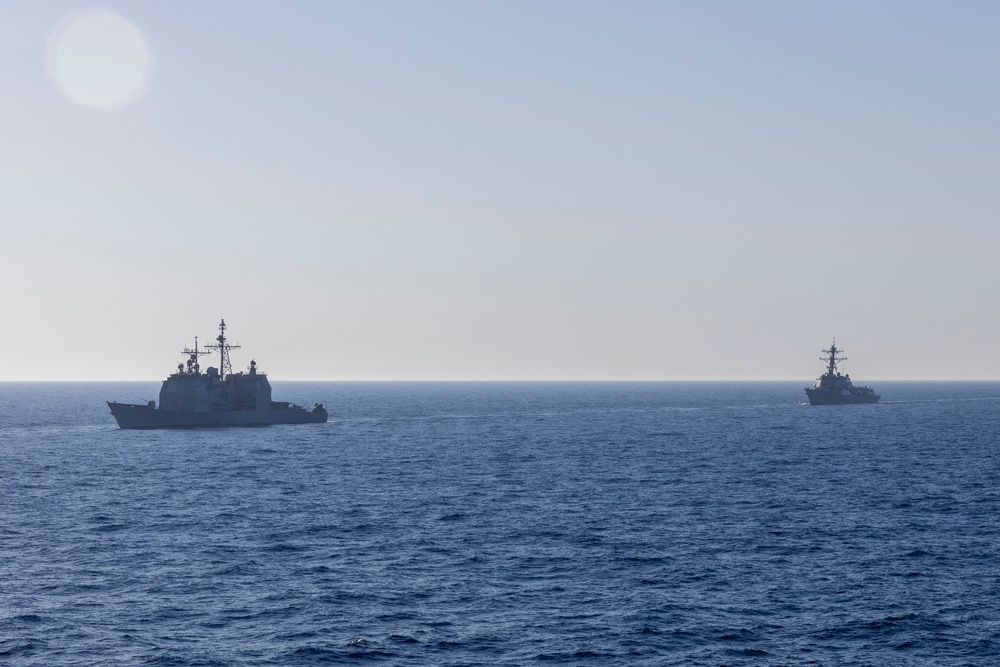 WSP ARG, IKE CSG Transit Together in Mediterranean Sea