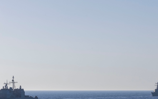 WSP ARG, IKE CSG Transit Together in Mediterranean Sea