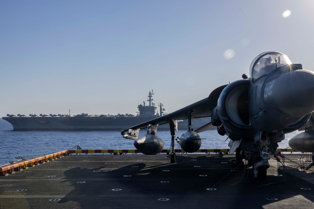 WSP ARG, IKE CSG Transit Together in Mediterranean Sea