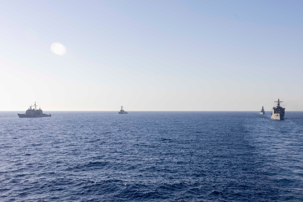 WSP ARG, IKE CSG Transit Together in Mediterranean Sea