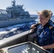 At sea replenishment between Dutch, German ships