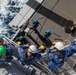 At sea replenishment between Dutch, German ships