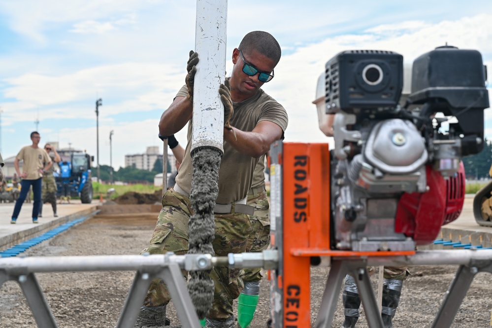 155th Civil Engineering Squadron deployment for training at Yokota Air Base