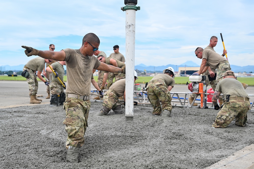 155th Civil Engineering Squadron deployment for training at Yokota Air Base