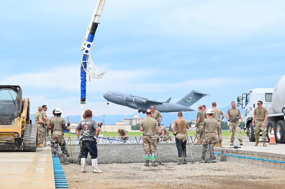 155th Civil Engineering Squadron deployment for training at Yokota Air Base