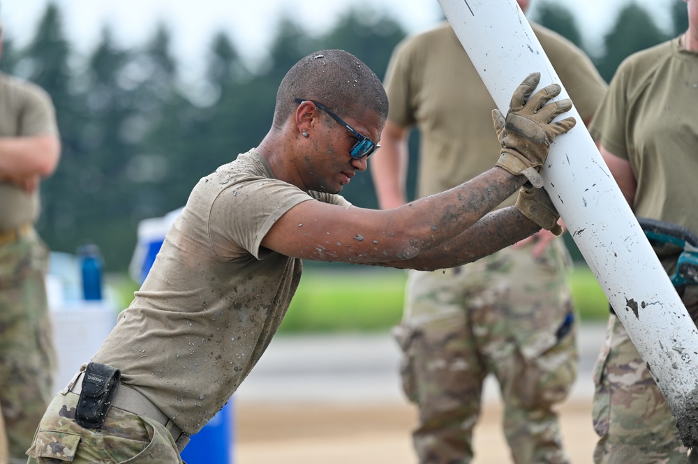 155th Civil Engineering Squadron deployment for training at Yokota Air Base