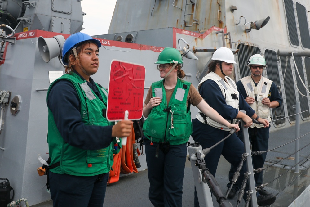 DVIDS - Images - Sailors aboard the USS Howard conduct a replenishment ...