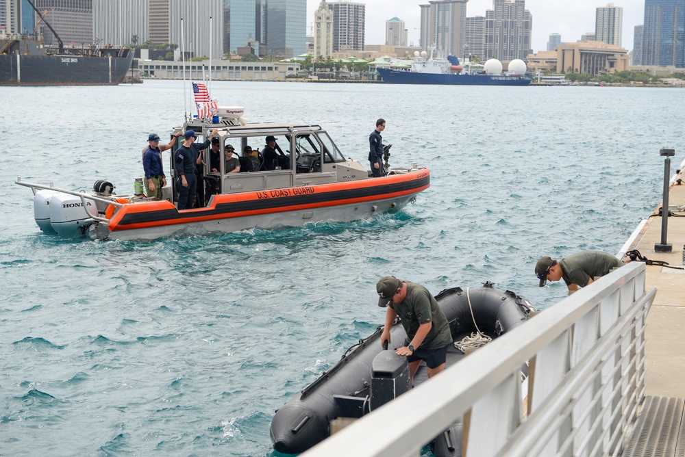 Partner nations perform dive operations during RIMPAC 2024