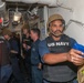Sailors aboard the USS Howard conduct a security reaction force training exercise in the South China Sea