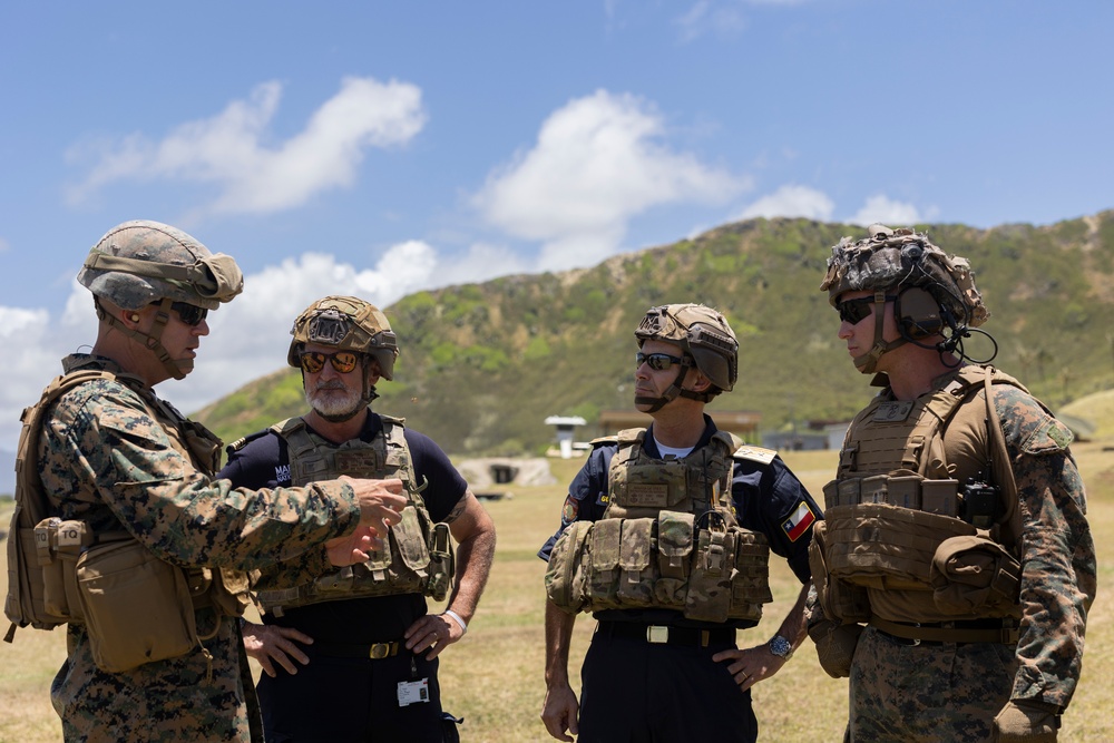 U.S. Marines and partners conduct fire team maneuvers during RIMPAC 2024