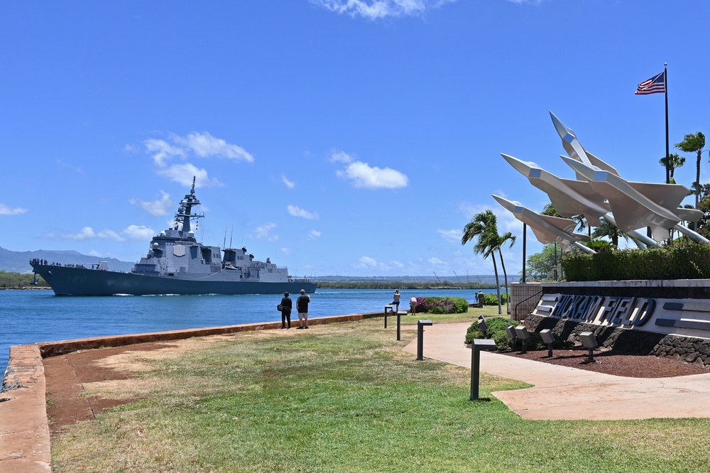 JS Haguro departs Joint Base Pearl Harbor-Hickam, hawaii