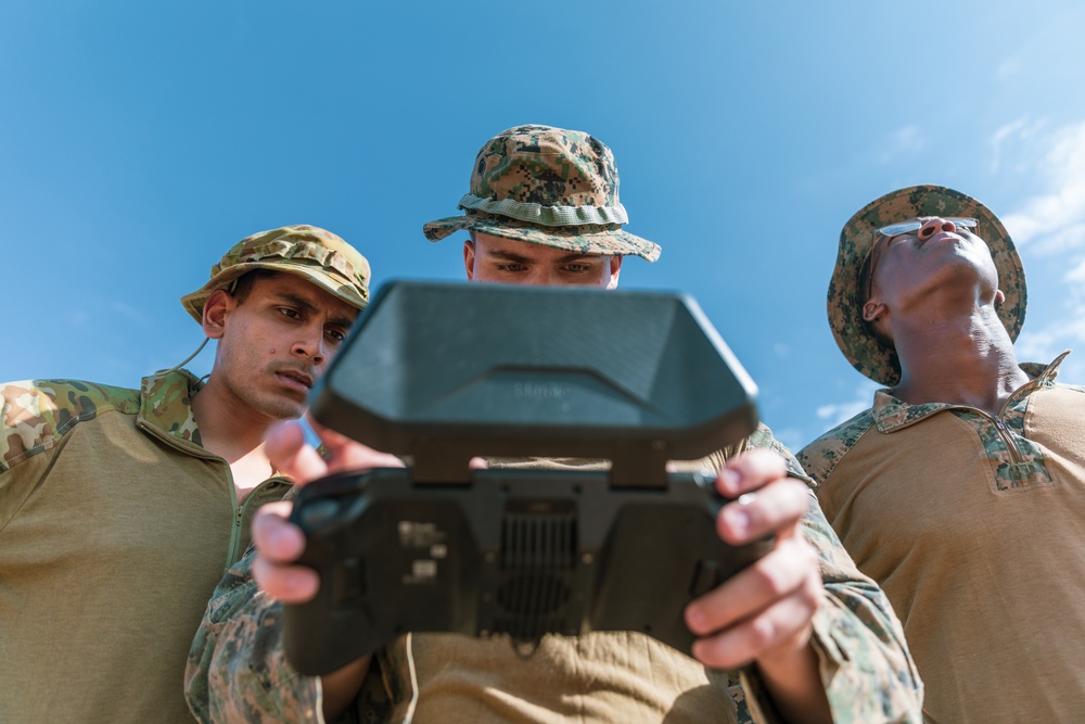 MRF-D 24.3 Marines rehearse C-UAS measures