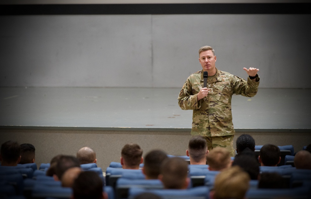 7 AF Command Chief visits Wolf Pack; emphasizes standards