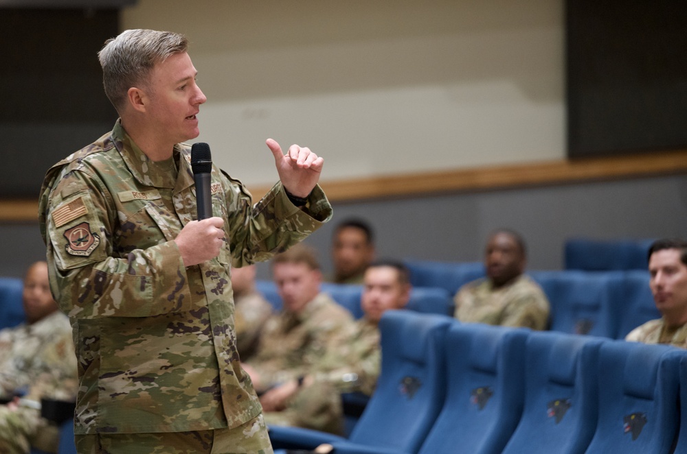 7 AF Command Chief visits Wolf Pack; emphasizes standards