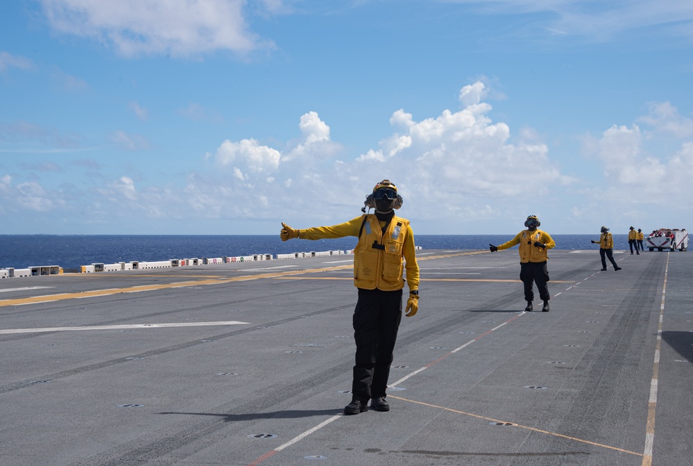 F-35 Flight Operations aboard USS America (LHA 6)