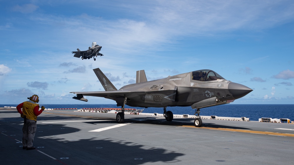 F-35 Flight Operations aboard USS America (LHA 6)